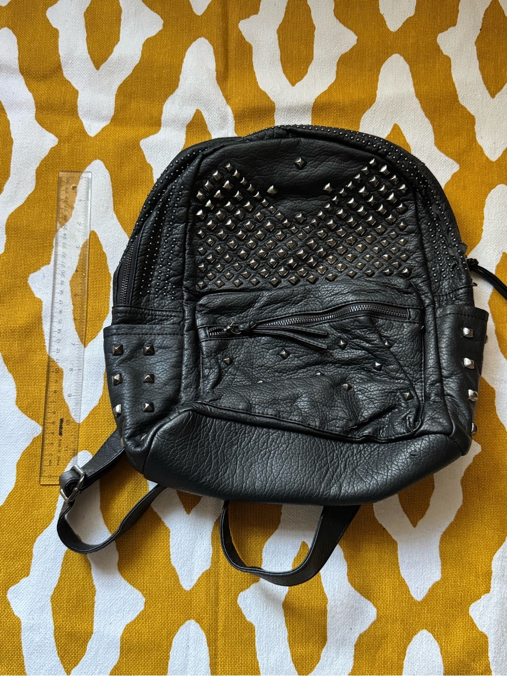 Carlos by Carlos Santana Black Studded Mini Backpack